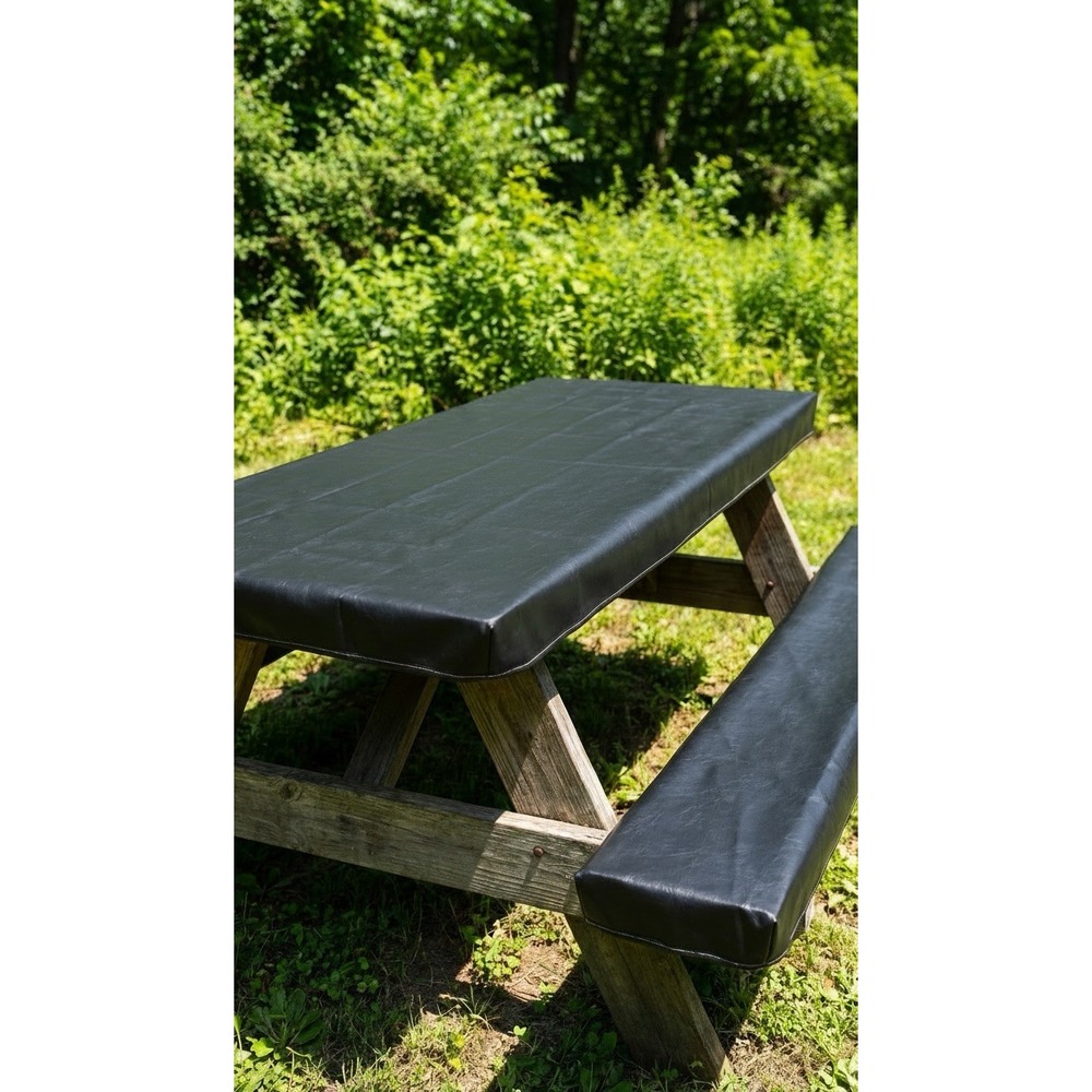 Picnic Table Covers Size 6ft And 8f Camping National Parks, Marine Vinyl  Black